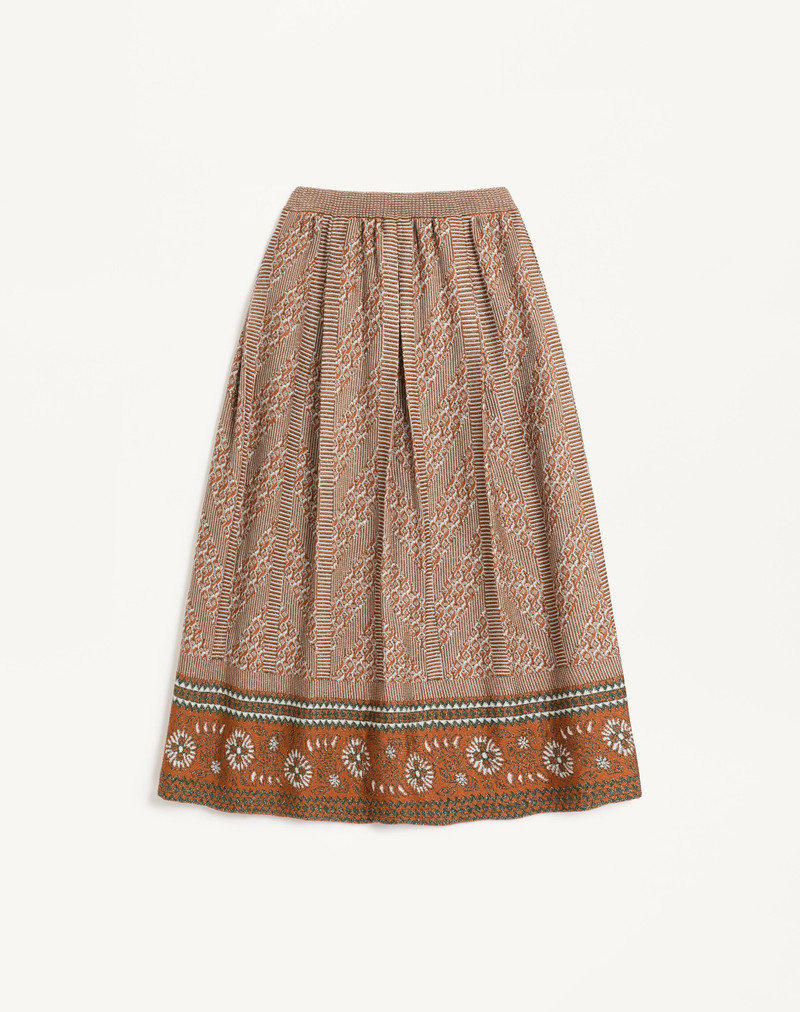KNITTED SKIRT WITH LUREX JACQUARD PATTERN 1