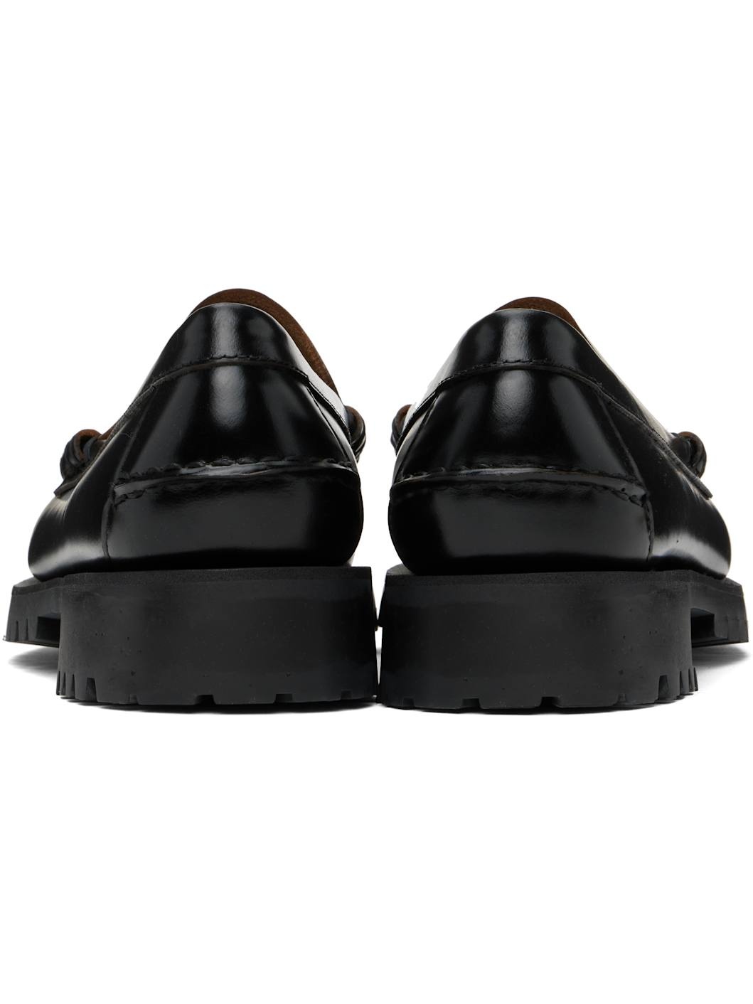 Black & White Dan Lug Loafers - 2