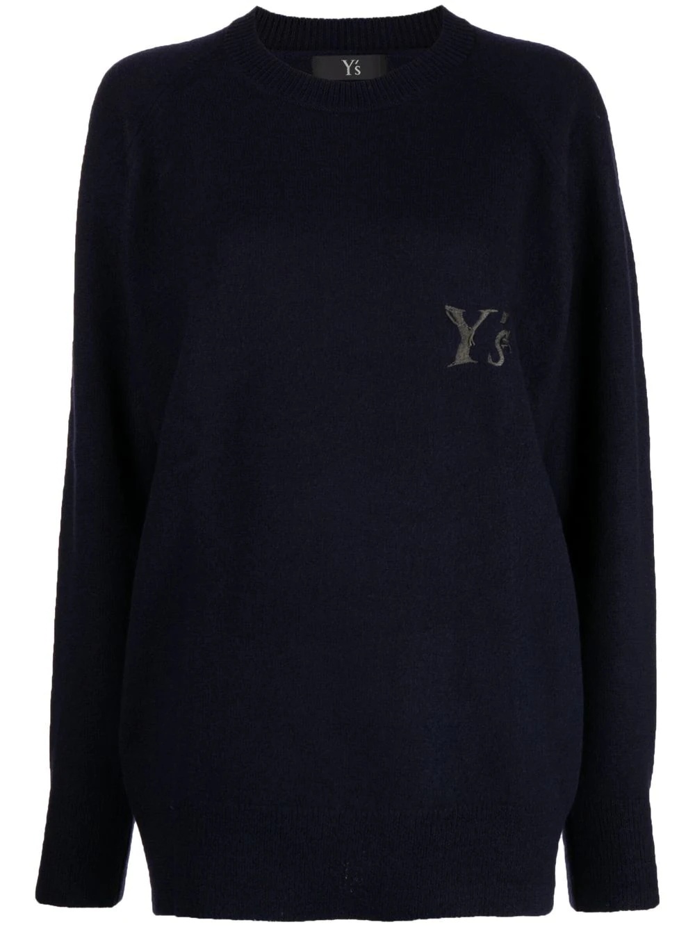 logo-embroidered crew-neck jumper - 1