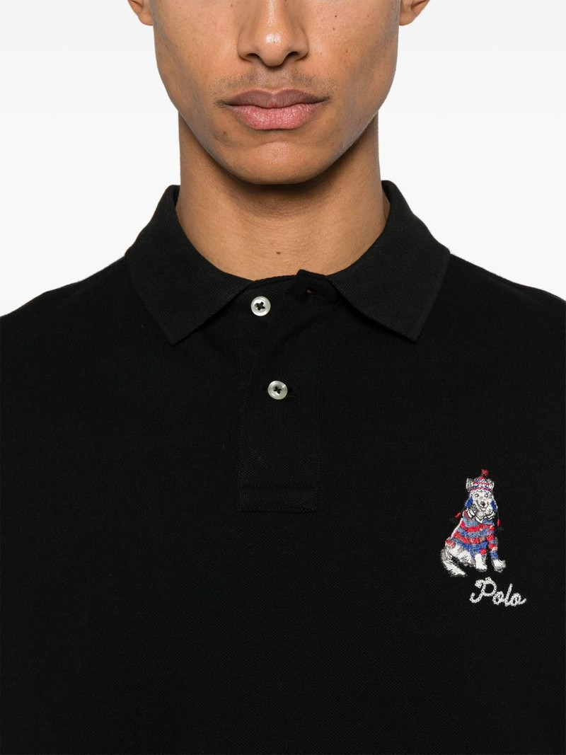 logo-embroidered polo shirt 4