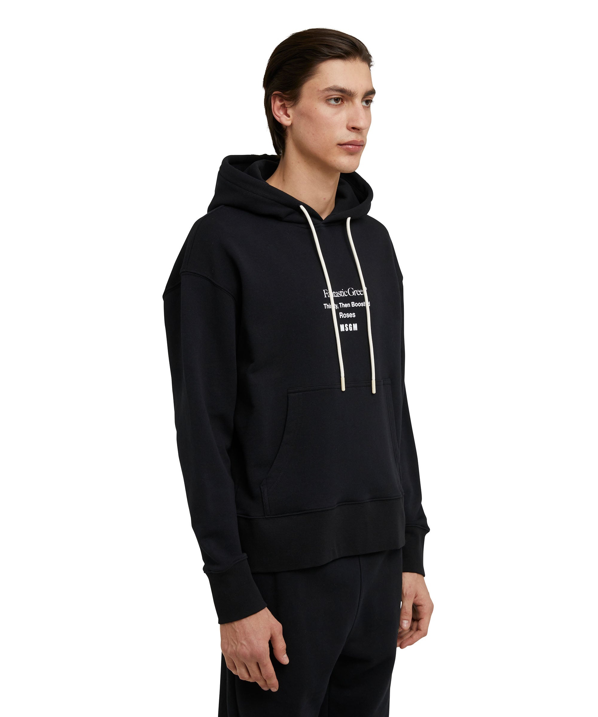 Organic cotton hooded sweatshirt from the MSGM Fantastic Green Capsule - 4