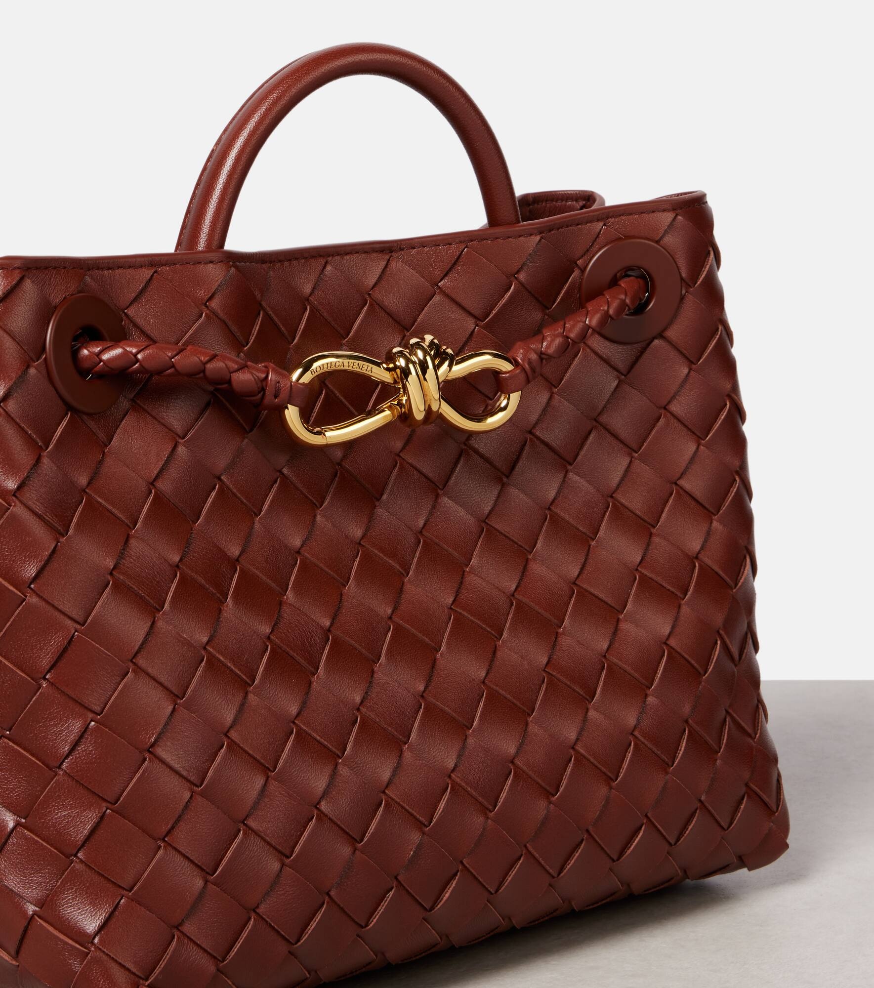 Andiamo Intrecciato Small leather tote bag - 6