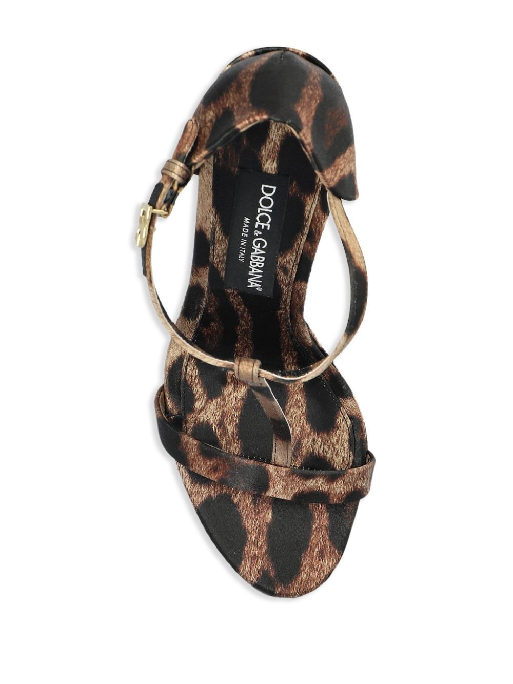 105mm leopard-print sandals - 4