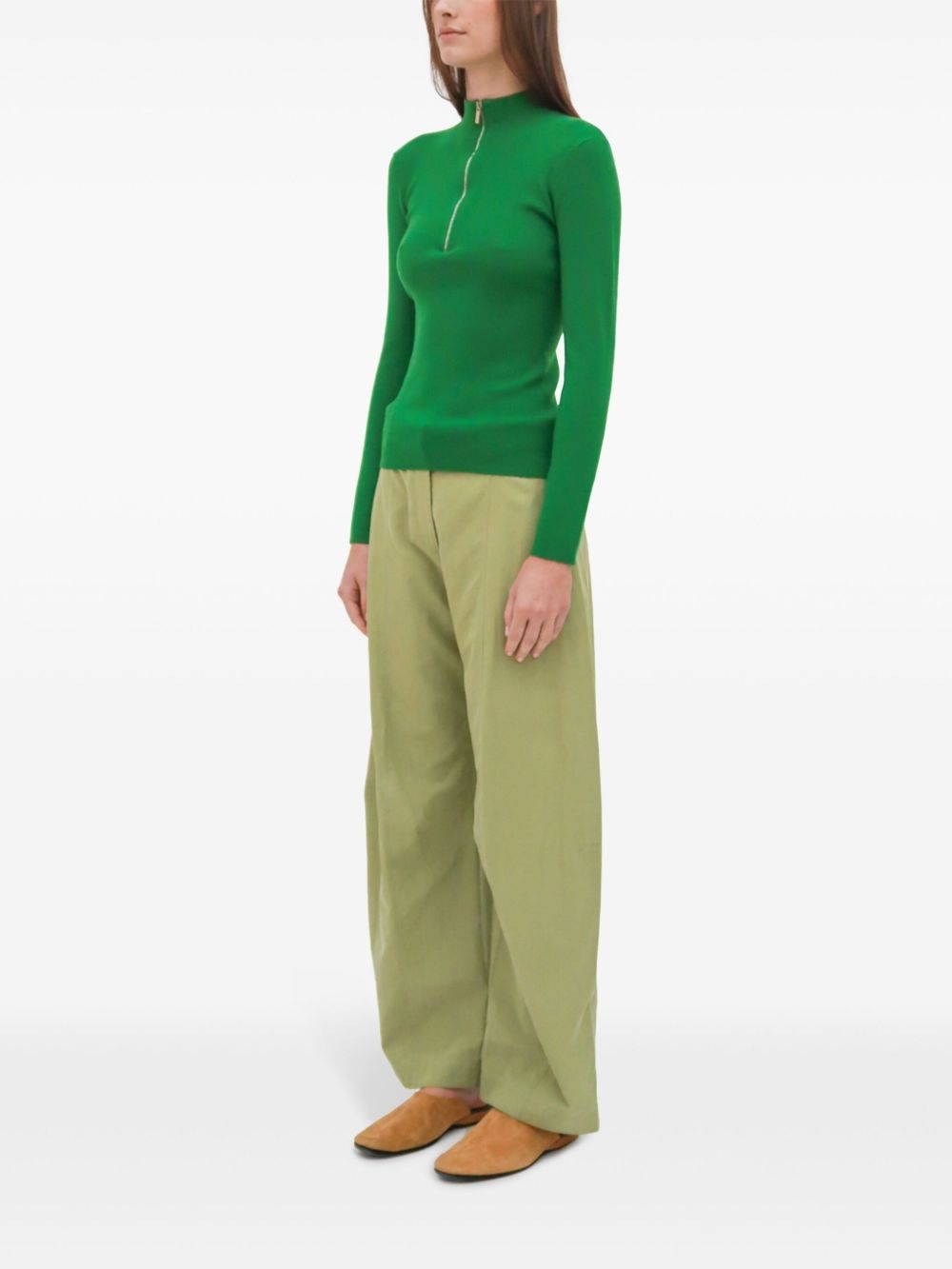 straight-leg trousers - 4