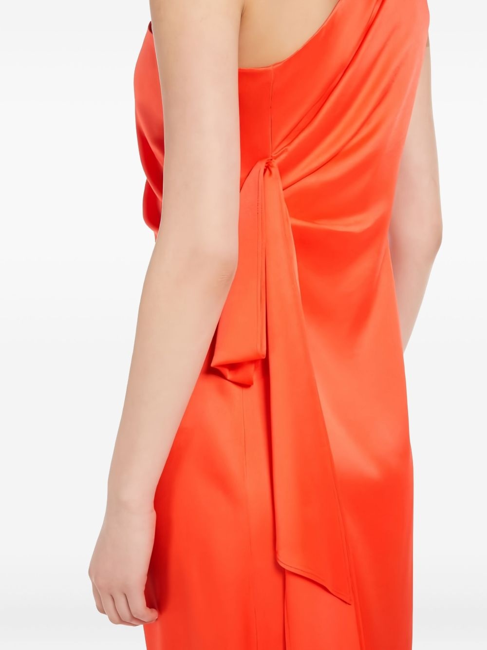 one-shoulder midi dress - 3