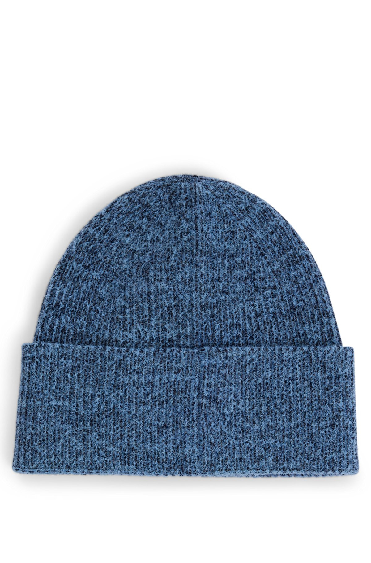 RIBBED BEANIE HAT WITH CONTRASTING LOGO LABEL - 2