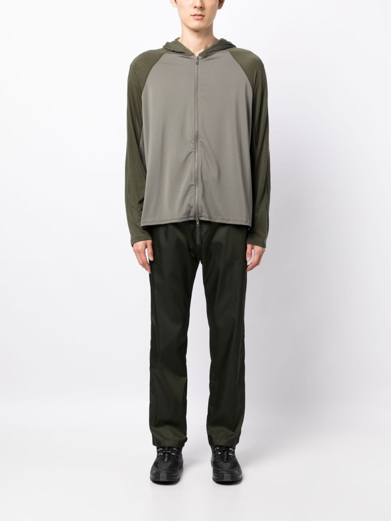 POST ARCHIVE FACTION (PAF) colour-block zip-up hoodie outlook