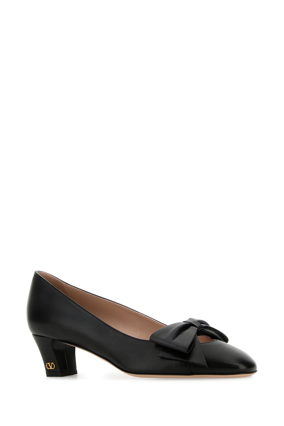 Black leather Bowow pumps - 2