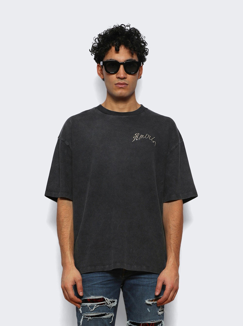 AMIRI Dragon Oversized Tee Black outlook
