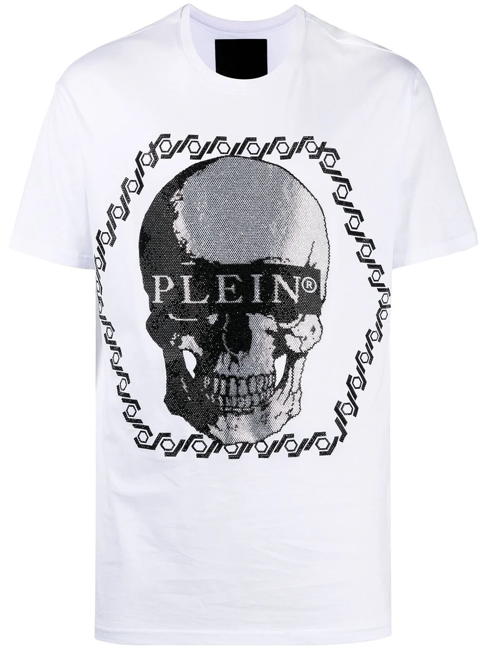 crystal-skull crew neck T-shirt - 1