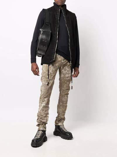 Boris Bidjan Saberi layered zip-up lightweight jacket outlook