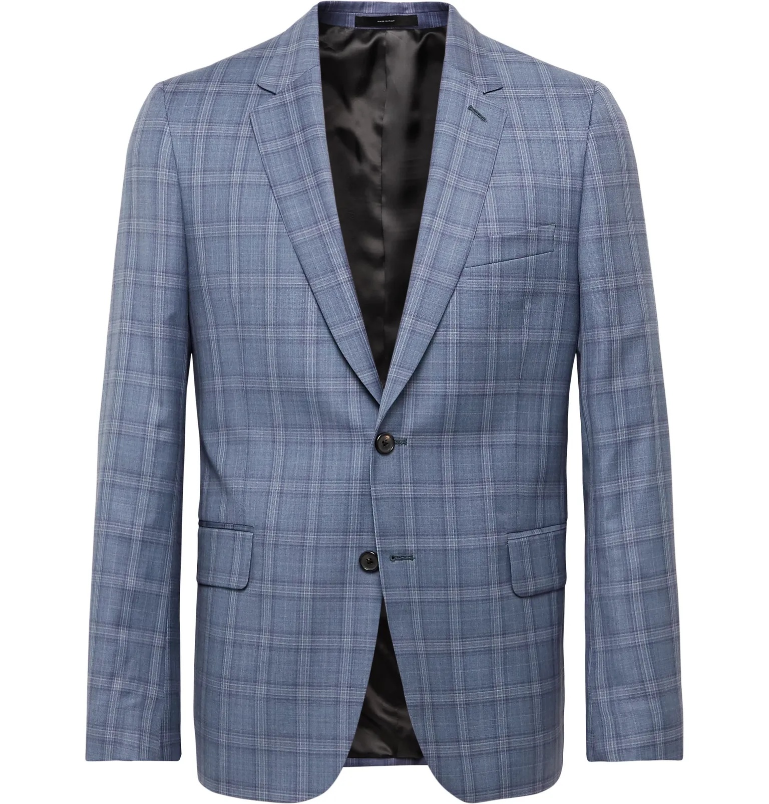 Soho Slim-Fit Prince of Wales Checked Wool Suit Jacket - 1