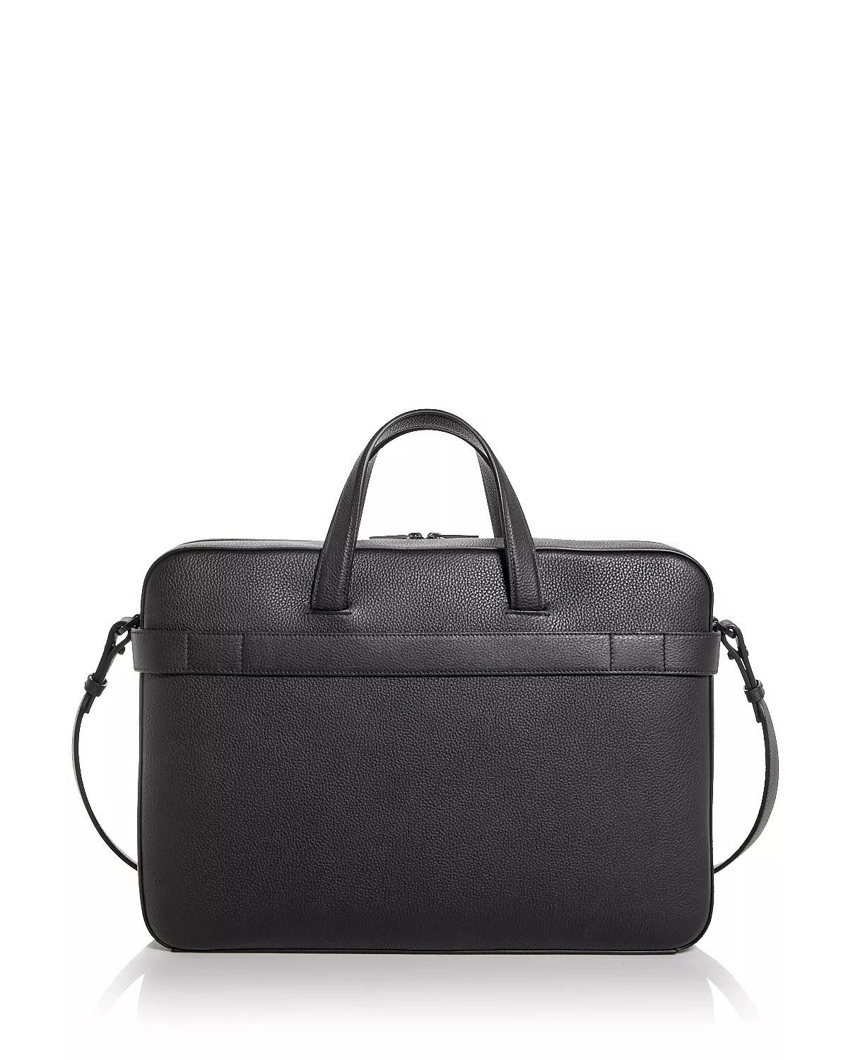 Gancini Leather Briefcase - 2