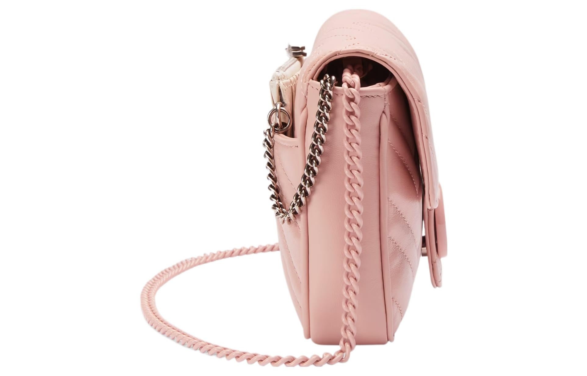 (WMNS) Gucci GG Marmont Mini Bag 'Light Pink' 751526-AACX5-5945 - 4