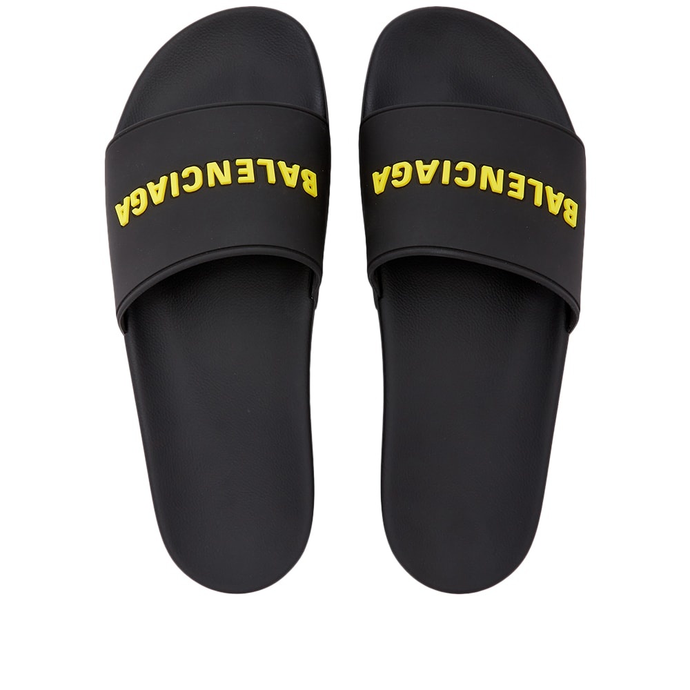 Balenciaga Rubber Logo Pool Slide - 5