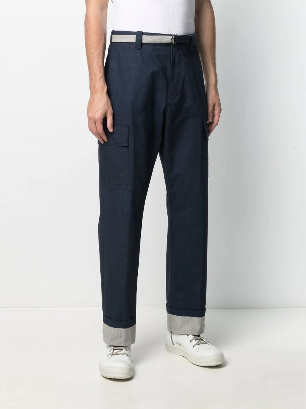 panelled cotton-ripstop trousers - 3