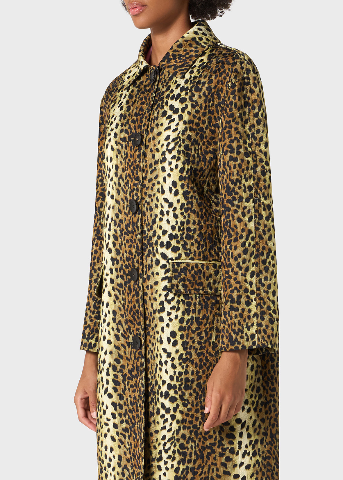 PRINTED JACQUARD COAT - 5