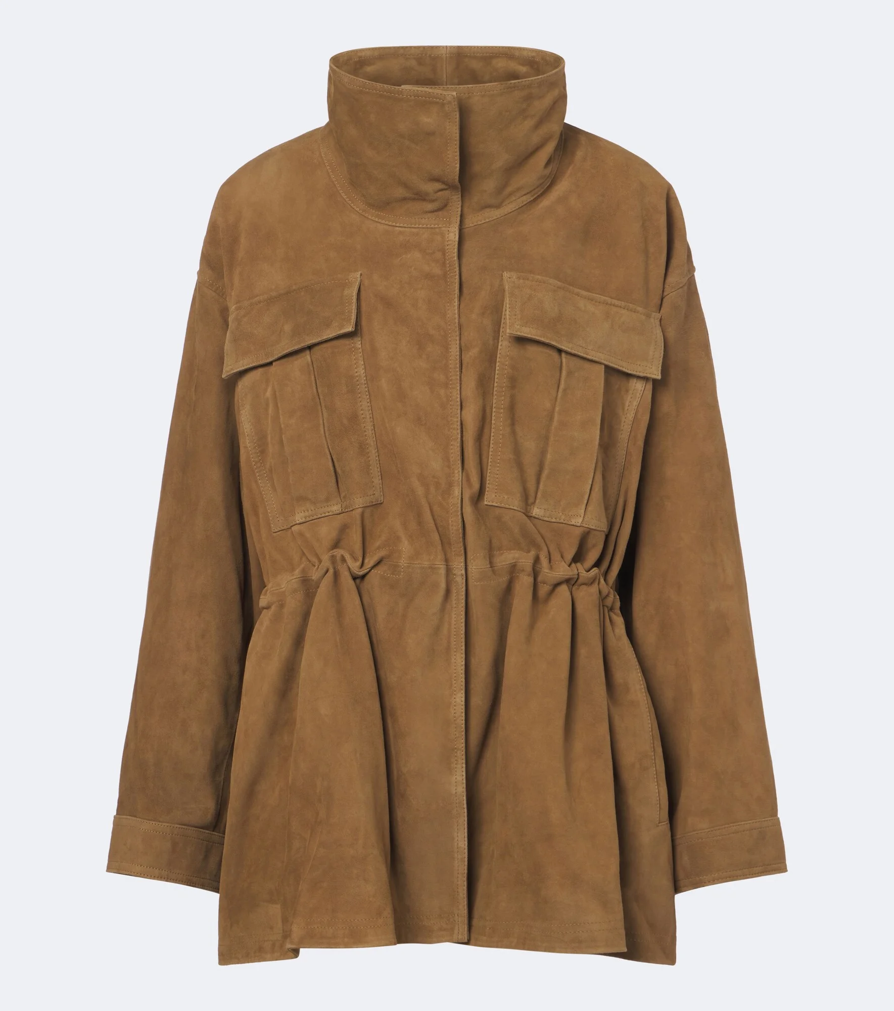 Oversized suede jacket - 1