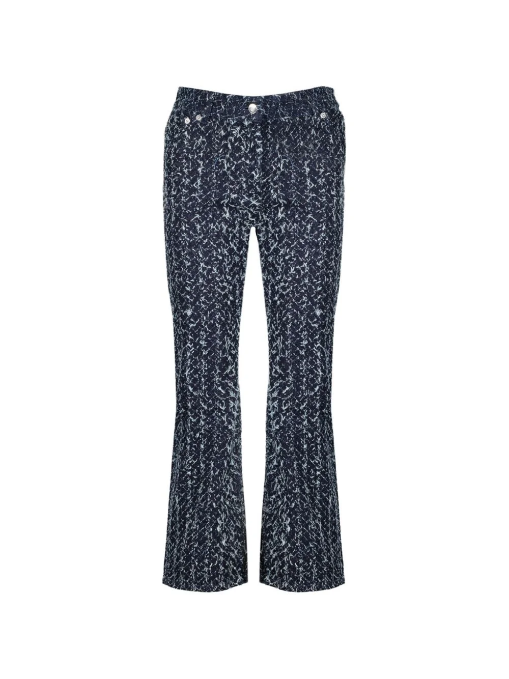 textured-finish jeans - 1