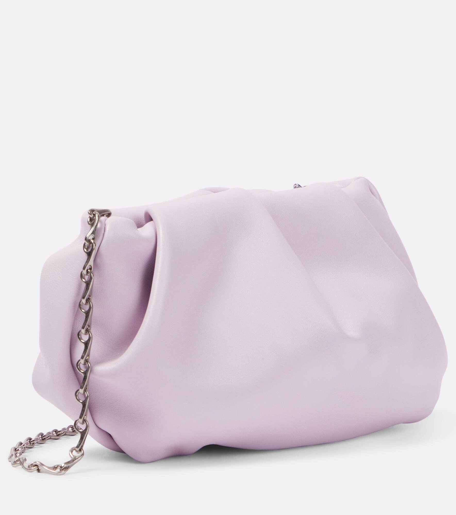 Rose leather clutch - 4