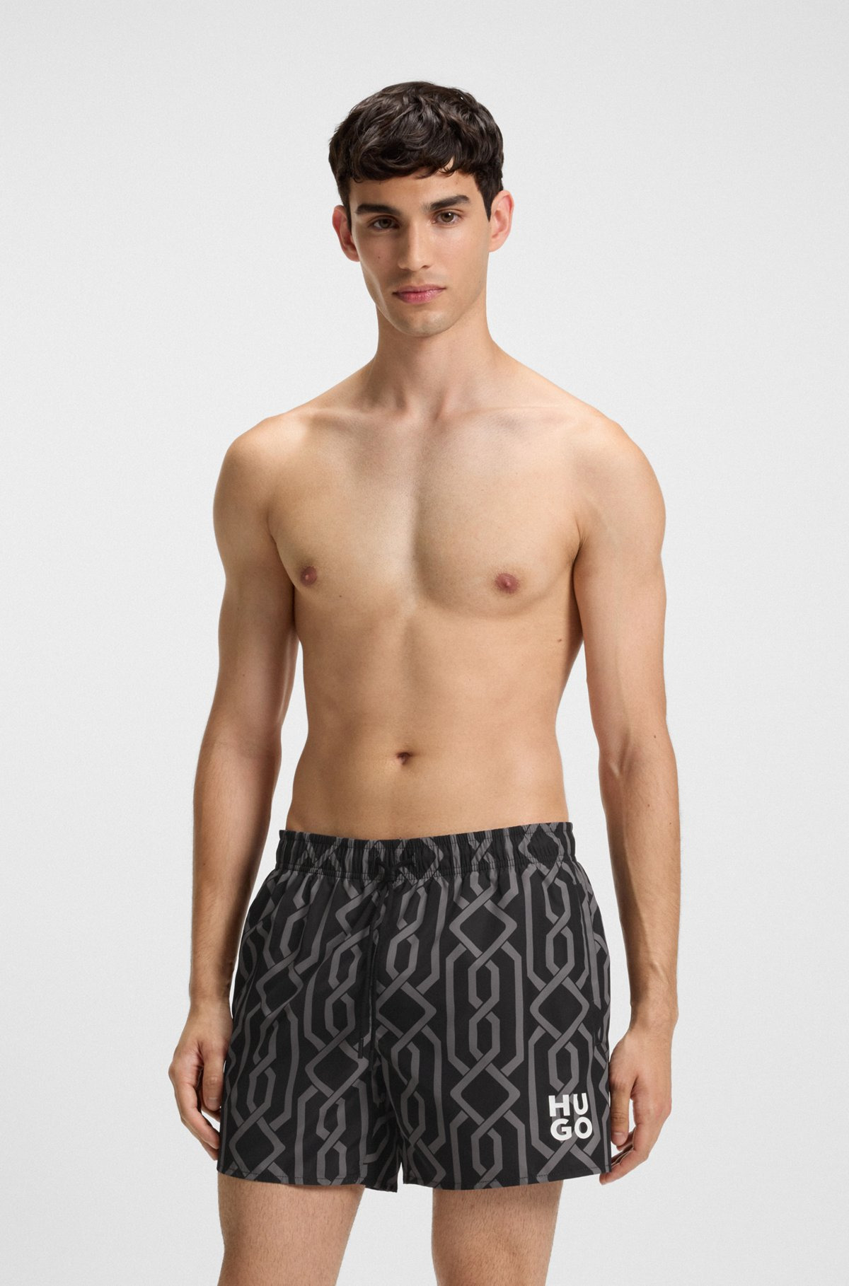 SWIM SHORTS WITH ALL-OVER PRINT - 2