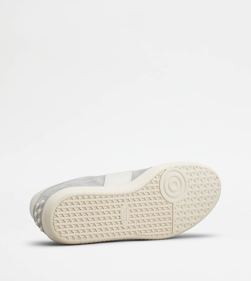 TOD'S TABS SNEAKERS IN SUEDE - LIGHT BLUE, WHITE, GREEN 4