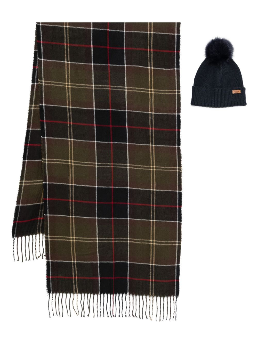 tartan scarf set - 1