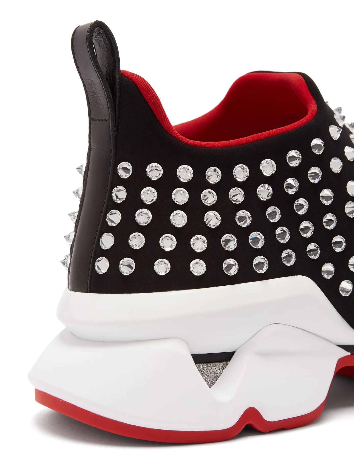 Spiky Sock crystal-studded neoprene trainers - 6