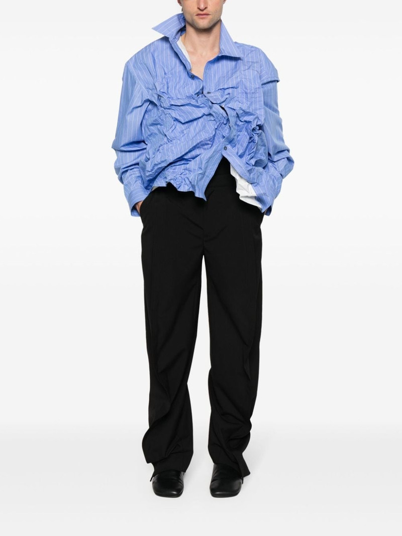 Y/Project embroidered-logo cotton shirt outlook