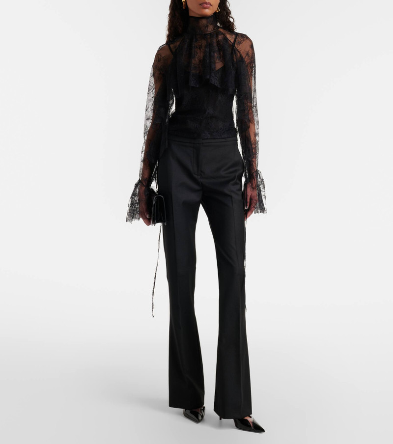 Blumarine Pleated flared pants outlook