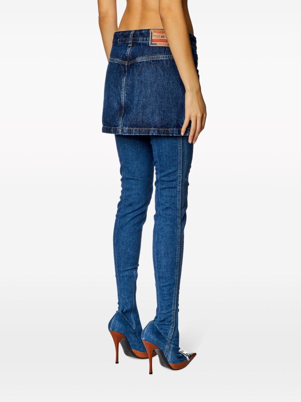 De-Ron low-rise denim miniskirt - 4