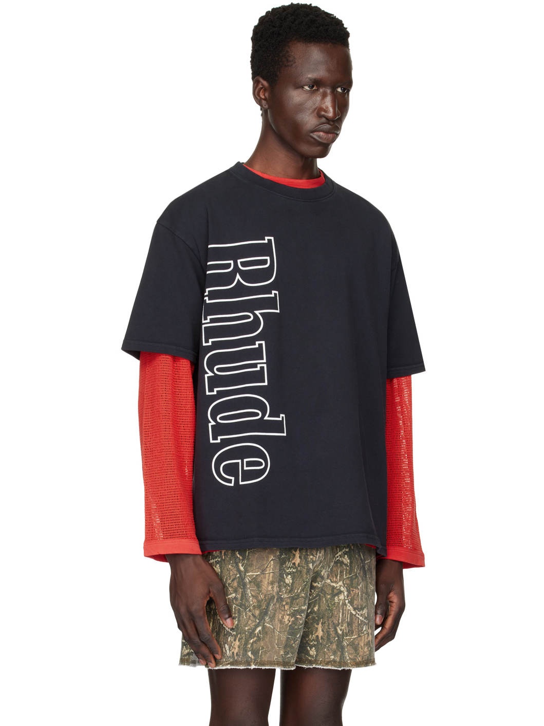 SSENSE Exclusive Black Side Logo T-Shirt - 2