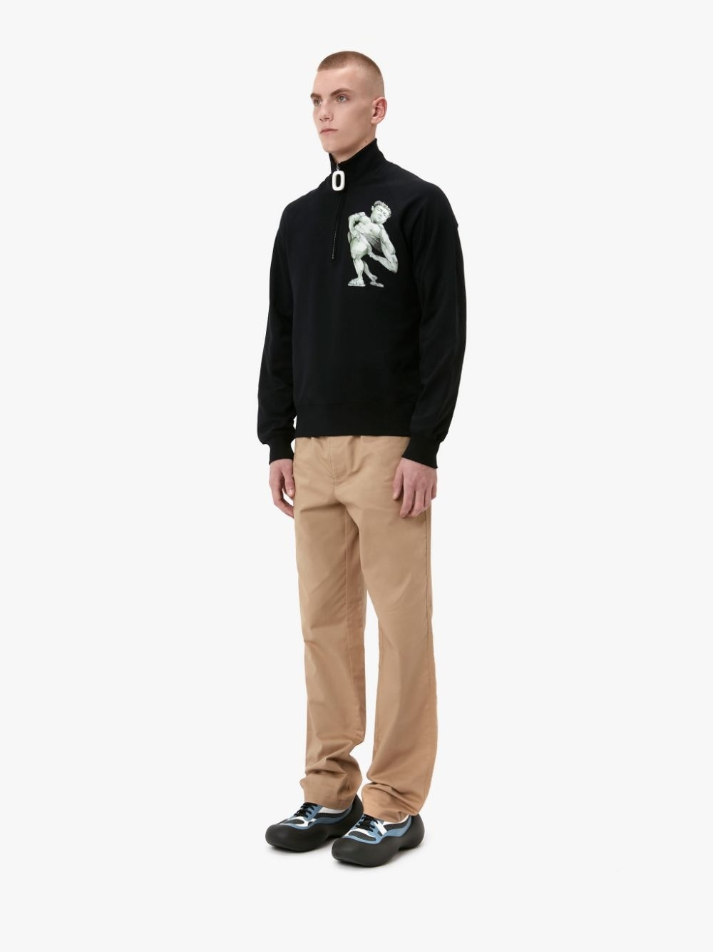 POL ANGLADA HALF ZIP TRACK TOP - 4