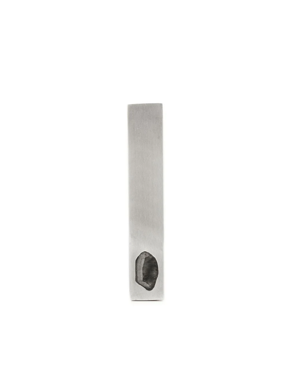 diamond-detail plate earrings - 1