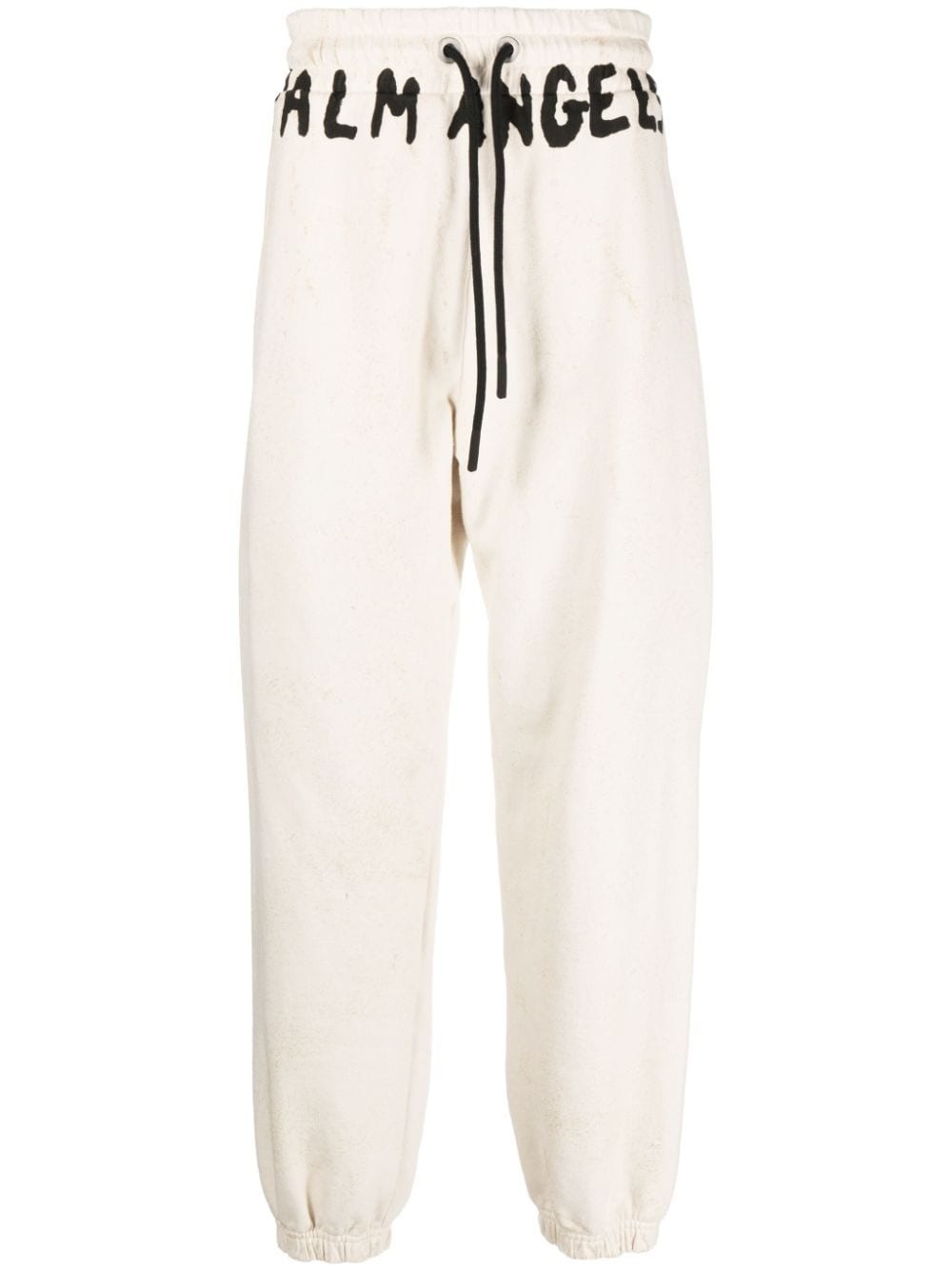 logo-print cotton track pants - 1