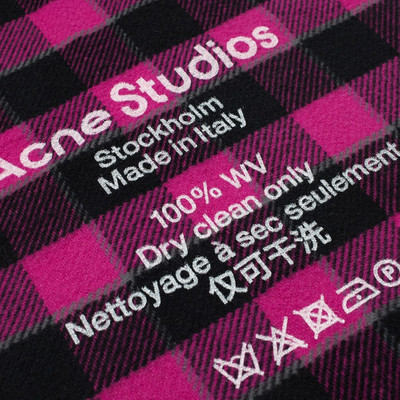 Acne Studios Acne Studios Cassiar Check Narrow Scarf outlook