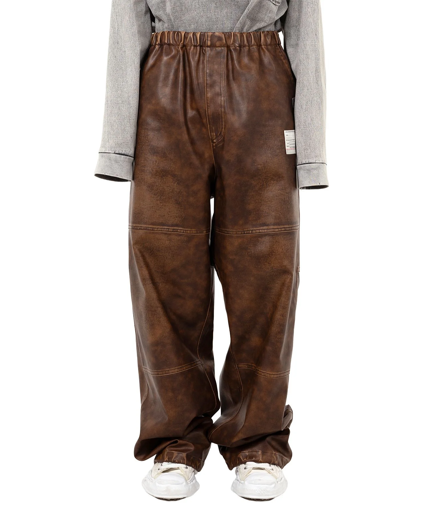 Coated Wide Pants - 1