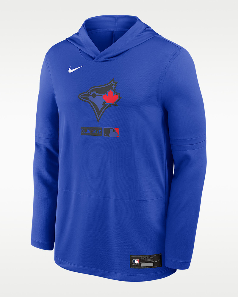 Toronto Blue Jays City Connect Men's Nike Dri-FIT MLB Long-Sleeve Hooded Top 1