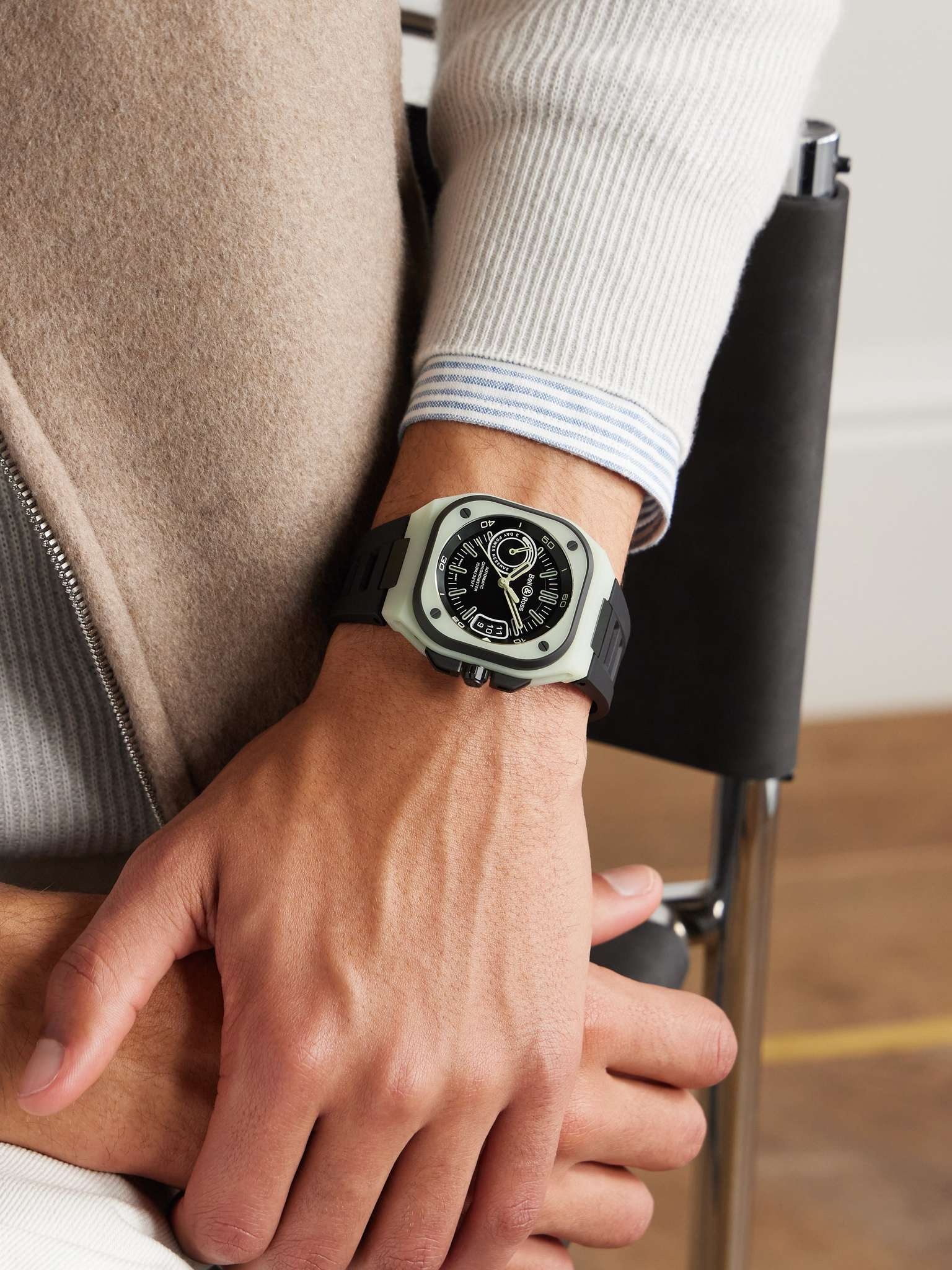 BR-X5 Limited Edition Automatic 41mm Titanium, Fibreglass and Rubber Watch, Ref. No. RX5R-LUM_TC/SRB - 2