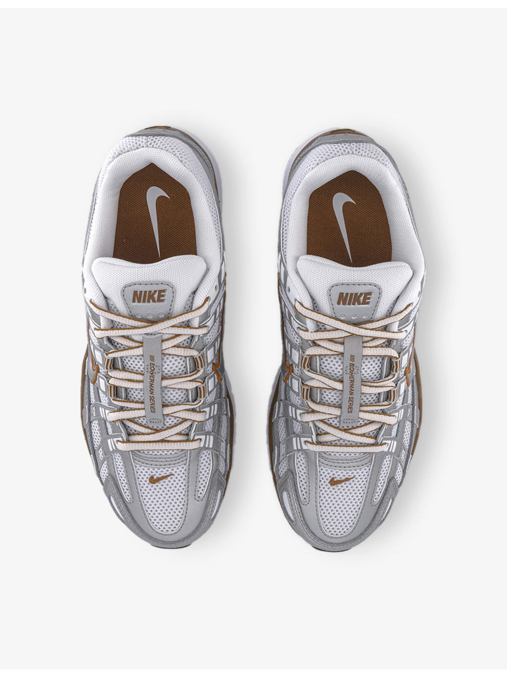 P-6000 Leather and Mesh Low-Top Trainers - 2