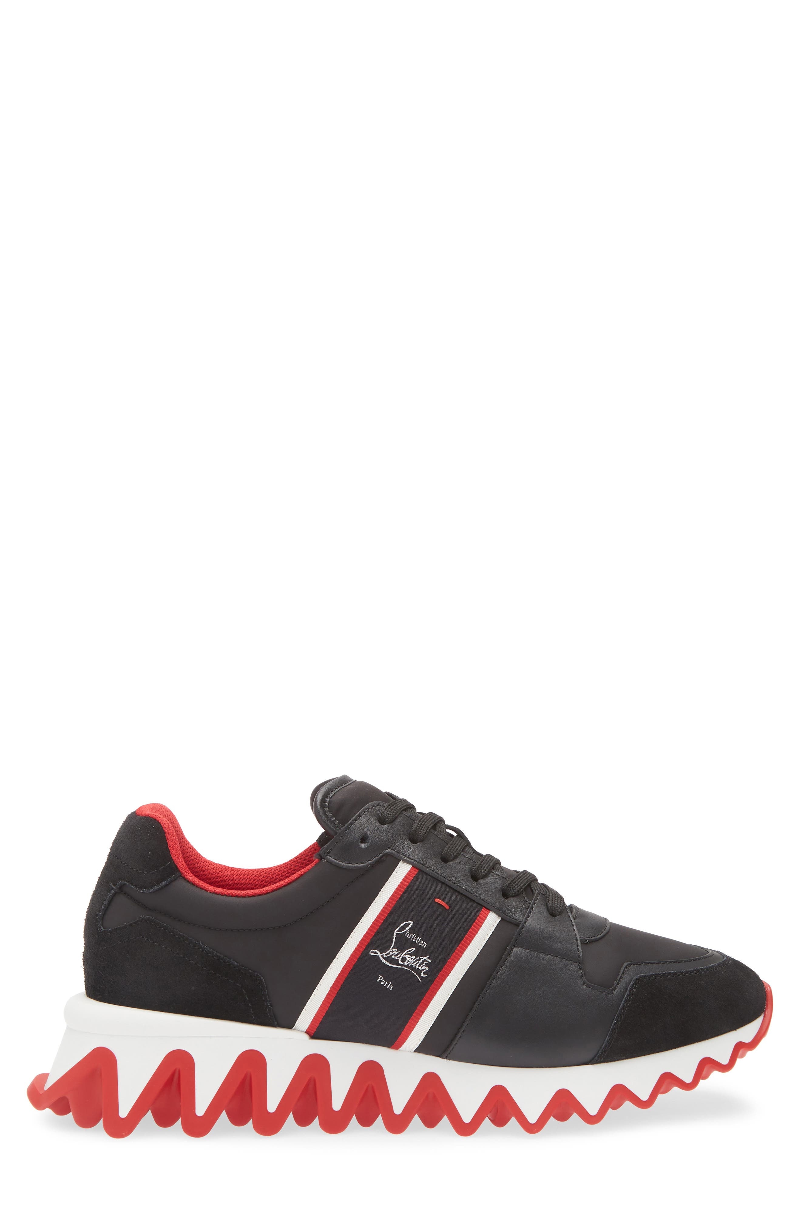 Christian Louboutin Nastroshark Low Top Sneaker in Black at Nordstrom - 3