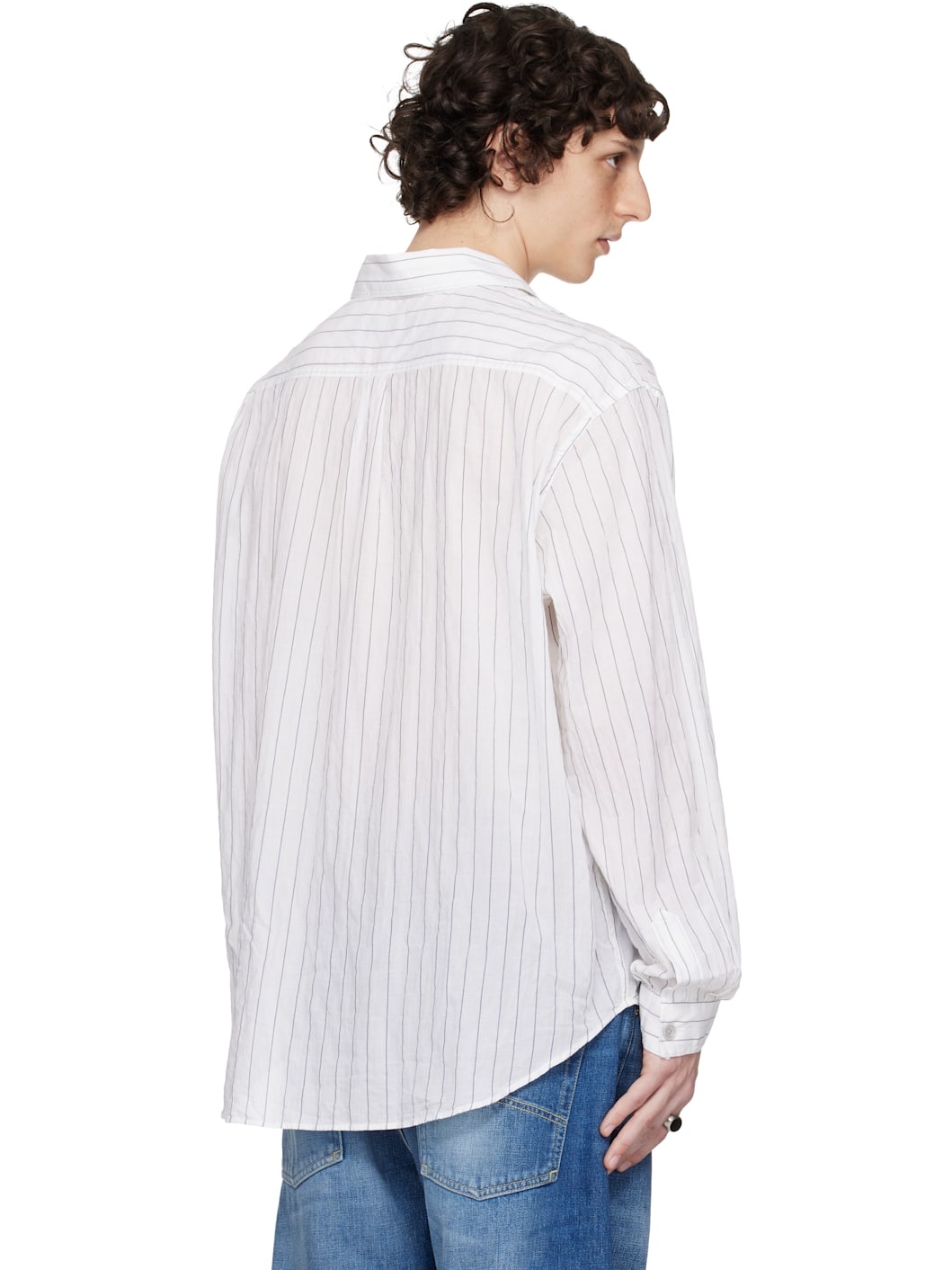 WORK SHOP Emporio Armani White Garibaldi Shirt - 3