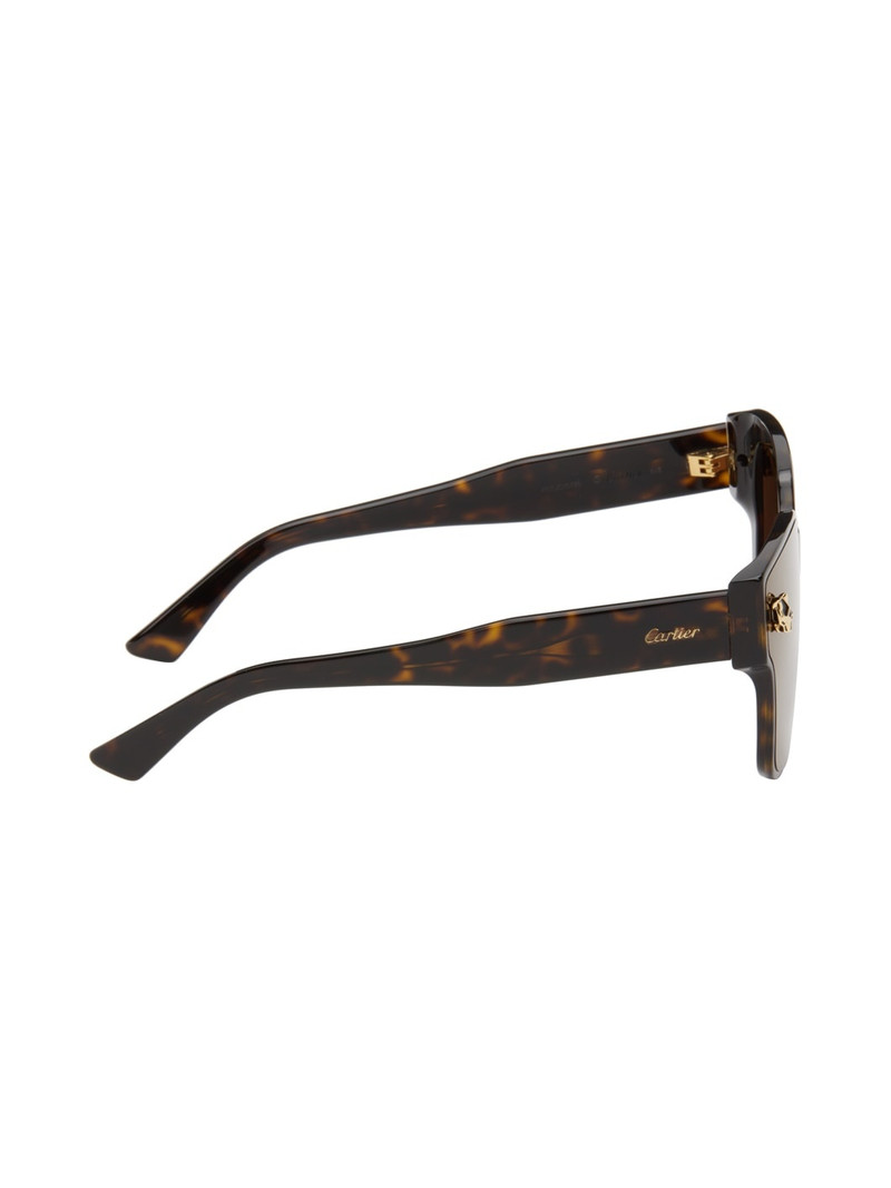Cartier Brown & Black Panthère Wayfarer Acetate Sunglasses outlook