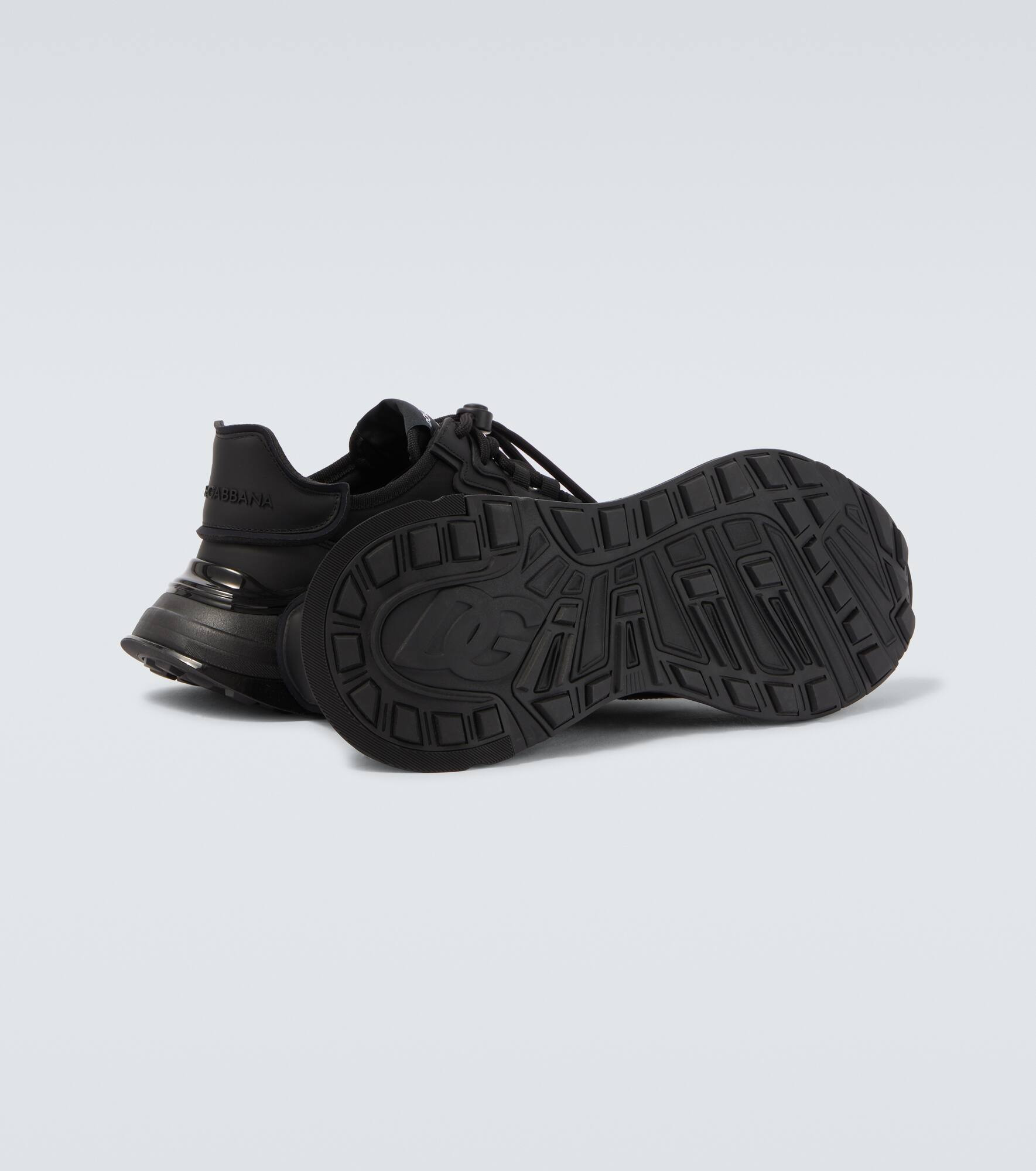 Leather-trimmed sneakers - 7
