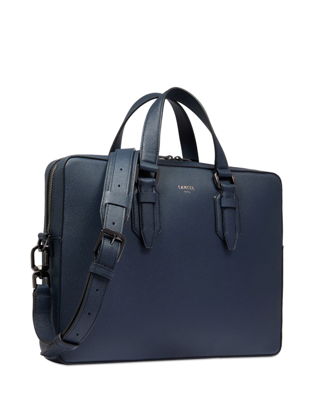 leather buckle-fastening briefcase bag - 3
