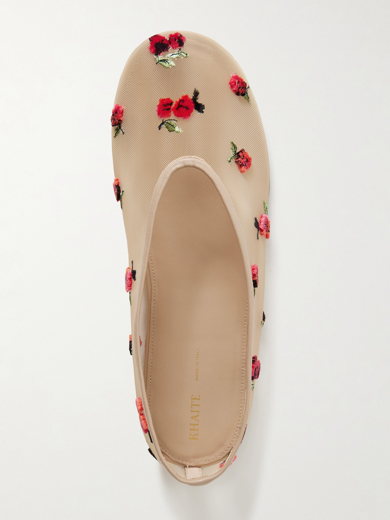 Marcy Embroidered Mesh Ballet Flats - 5