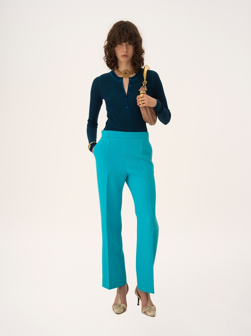 Chloé HENLEY SHIRT IN A MERINO WOOL KNIT outlook