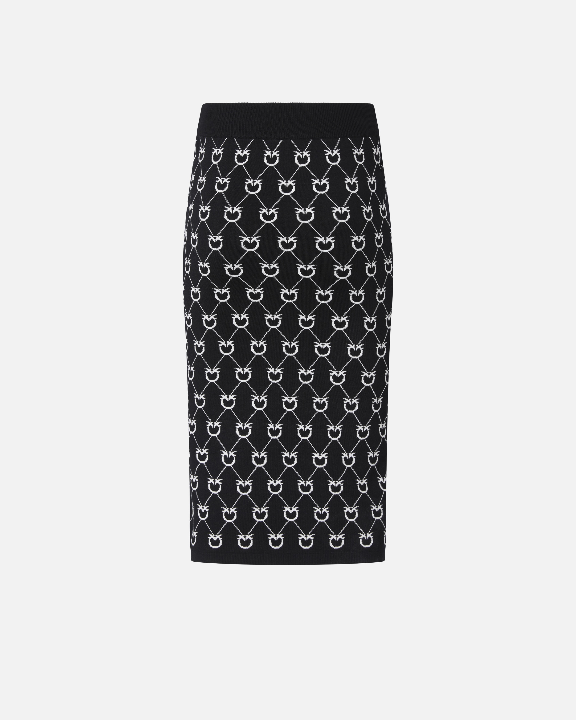MONOGRAM KNIT MIDI SKIRT - 2