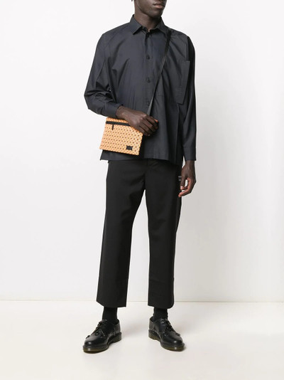 ISSEY MIYAKE creased long-sleeved shirt outlook