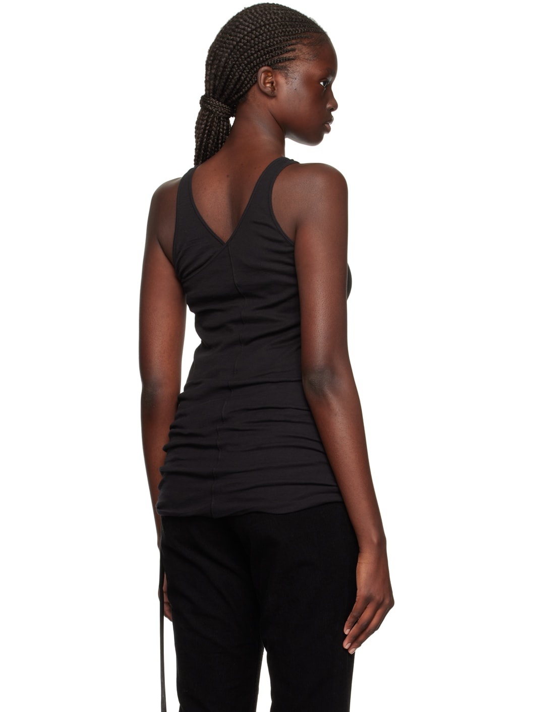 Black Double Ziggy Banana Tank Top - 3